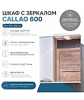 Шкаф навесной с зеркалом Callao 600 (левый) со спотом
