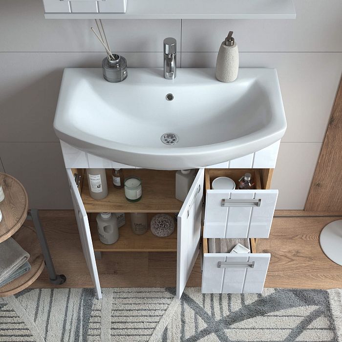 Тумба под раковину Diana 800-2-2 (Балтика) дуб золотой