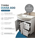 Тумба под раковину Diana 800-2-2 (Балтика)