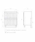 Тумба под раковину Finlay 700-0-2 (Como)