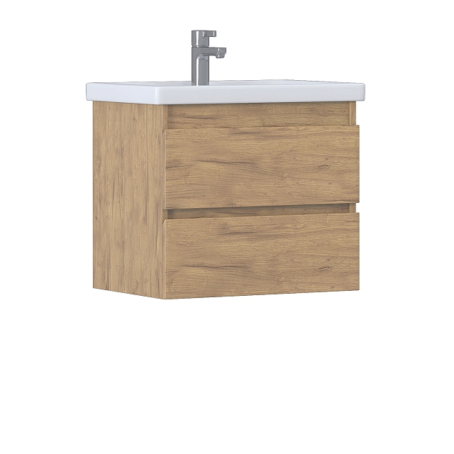 Тумба под раковину Fusta 600-0-2 (Фостер) навесная дуб золотой