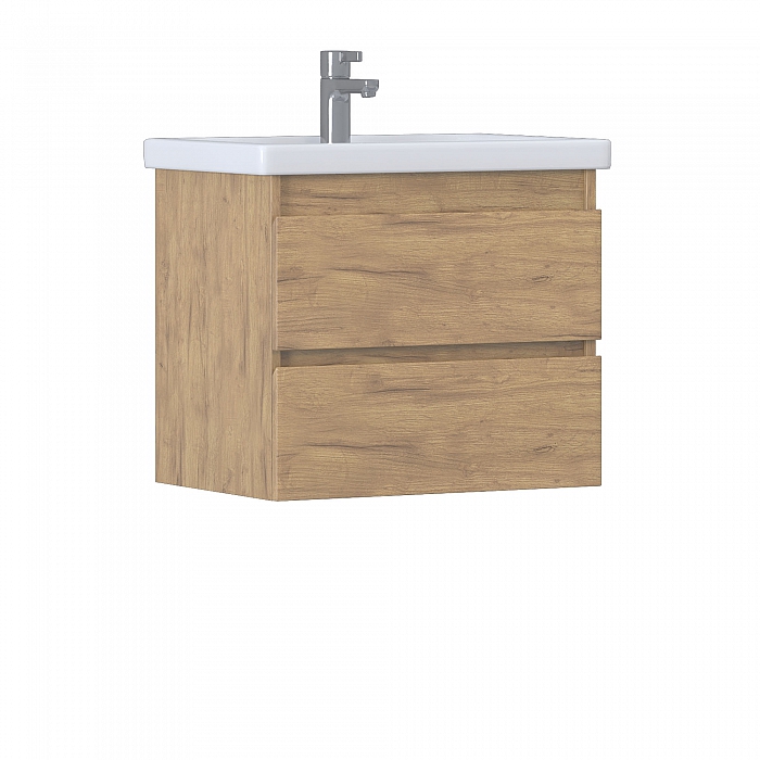 Тумба под раковину Fusta 600-0-2 (Фостер) навесная дуб золотой