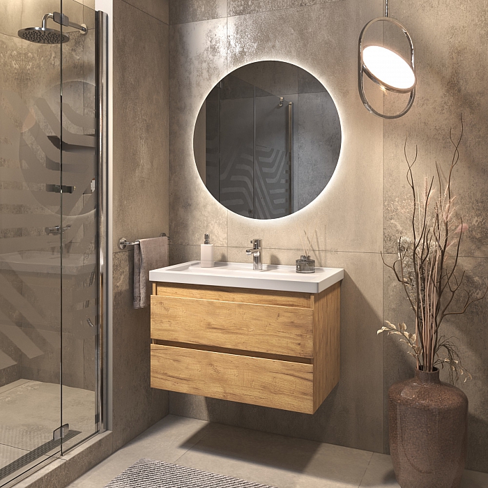 Тумба под раковину Fusta 800-0-2 (Фостер) навесная дуб золотой