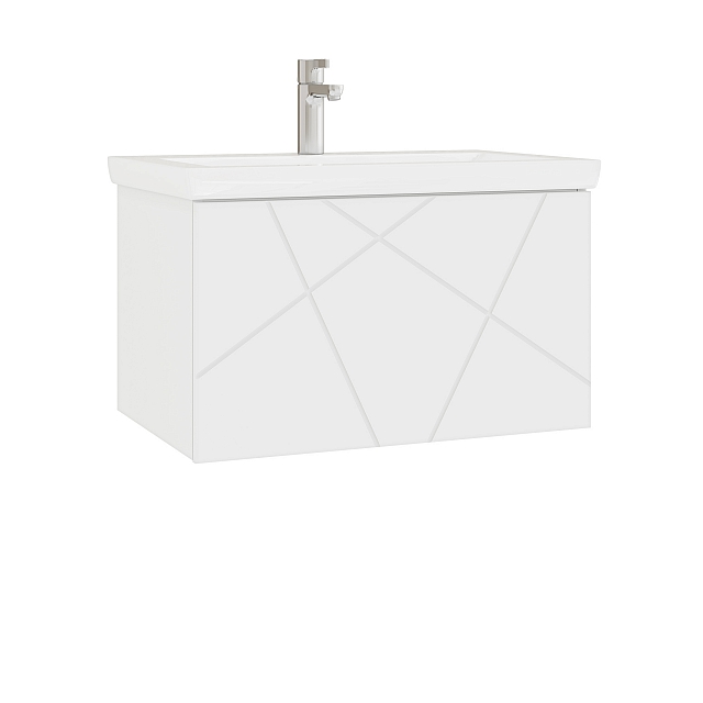 Тумба под раковину Геометрия 600-0-1 (Como) навесная