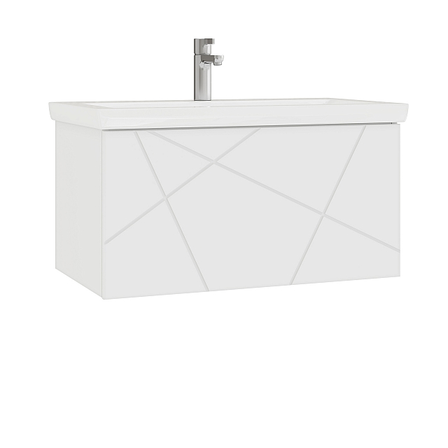 Тумба под раковину Геометрия 800-0-1 (Como) навесная
