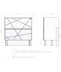 Тумба под раковину Geometry 800-0-2 (Como) бетон