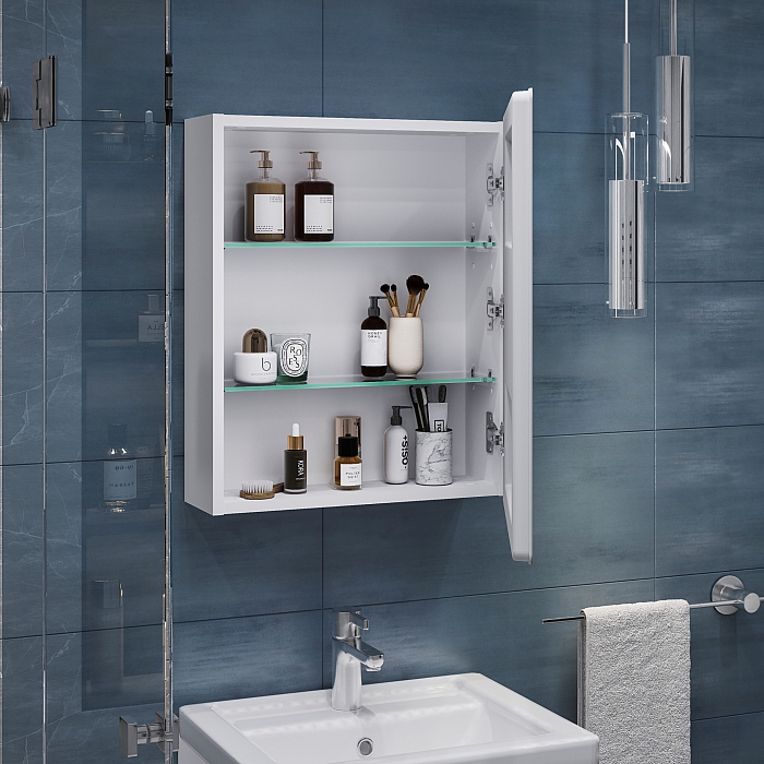 Шкаф навесной Geometry Classic 500 с зеркалом