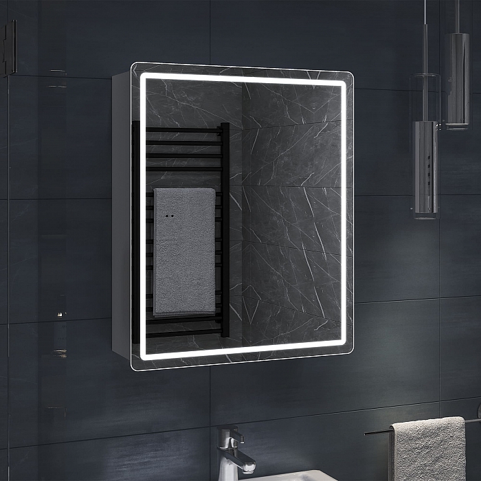 Шкаф навесной Geometry Classic 500 с зеркалом