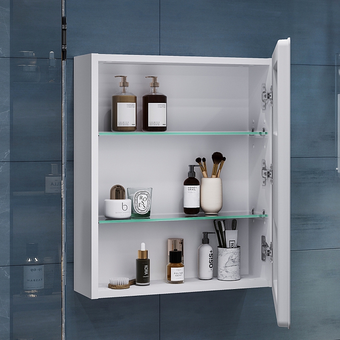 Шкаф навесной Geometry Classic 500 с зеркалом