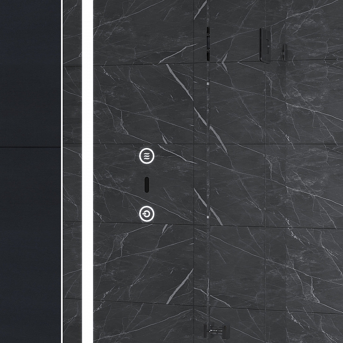 Шкаф навесной Geometry Step 500 с зеркалом