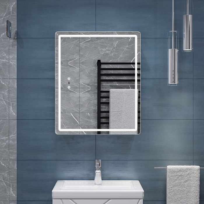 Шкаф навесной Geometry Step 500 с зеркалом