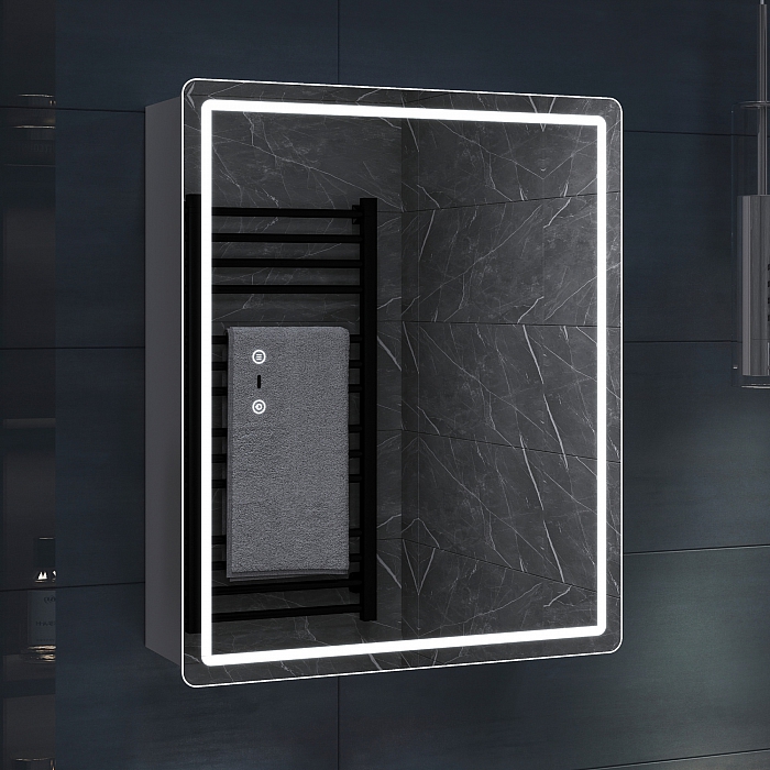 Шкаф навесной Geometry Step 500 с зеркалом