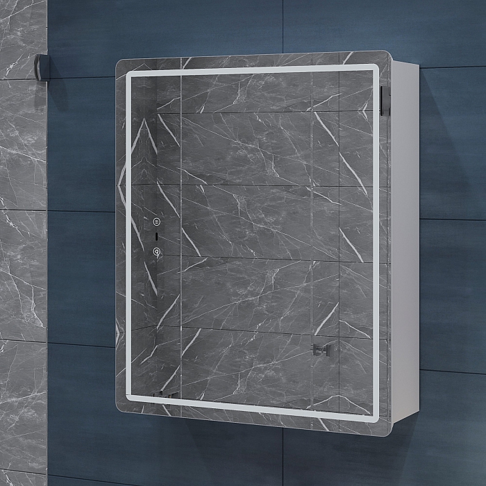 Шкаф навесной Geometry Step 500 с зеркалом