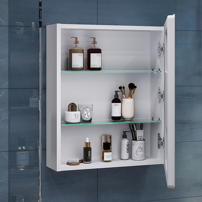 Шкаф навесной Geometry Step 500 с зеркалом