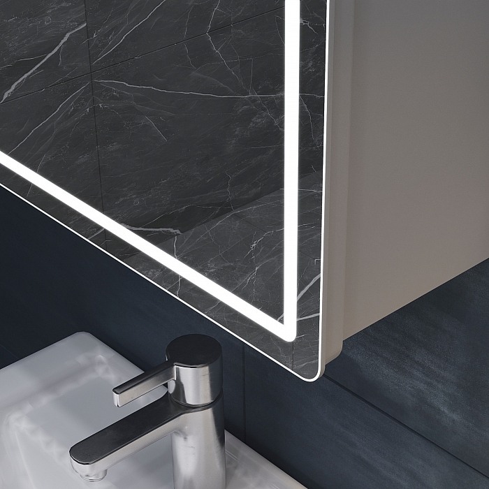 Шкаф навесной Geometry Step 500 с зеркалом