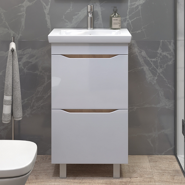 Тумба под раковину напольная/навесная Grani 500-0-2 (Como) дуб золотой