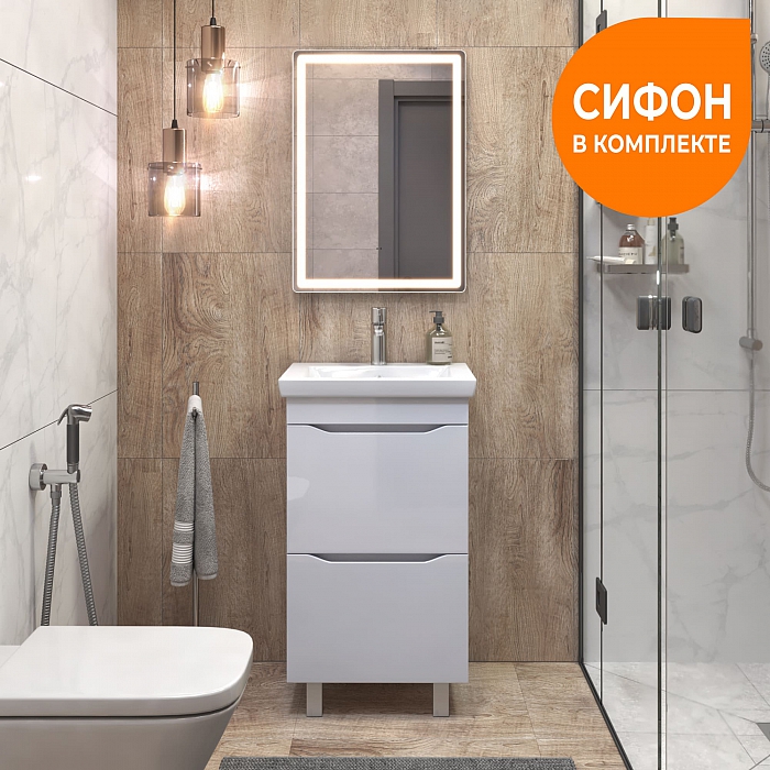 Тумба под раковину напольная/навесная Grani 500-0-2 (Como)