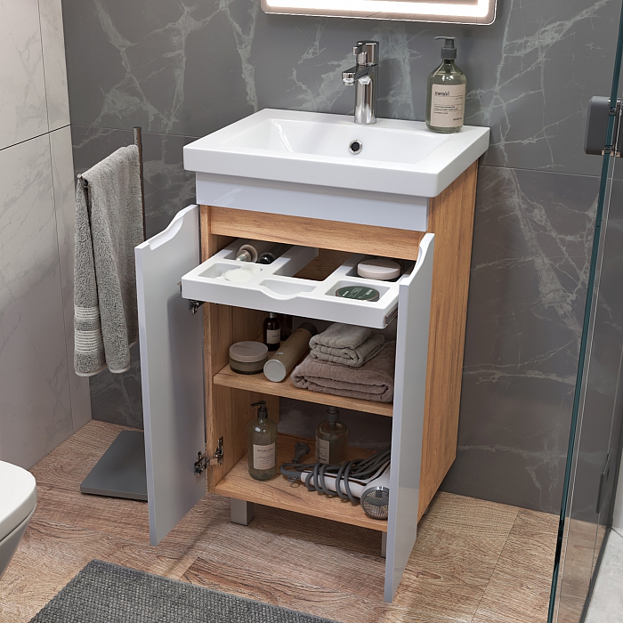 Тумба под раковину Грани 500-2-0 (Como) дуб золотой