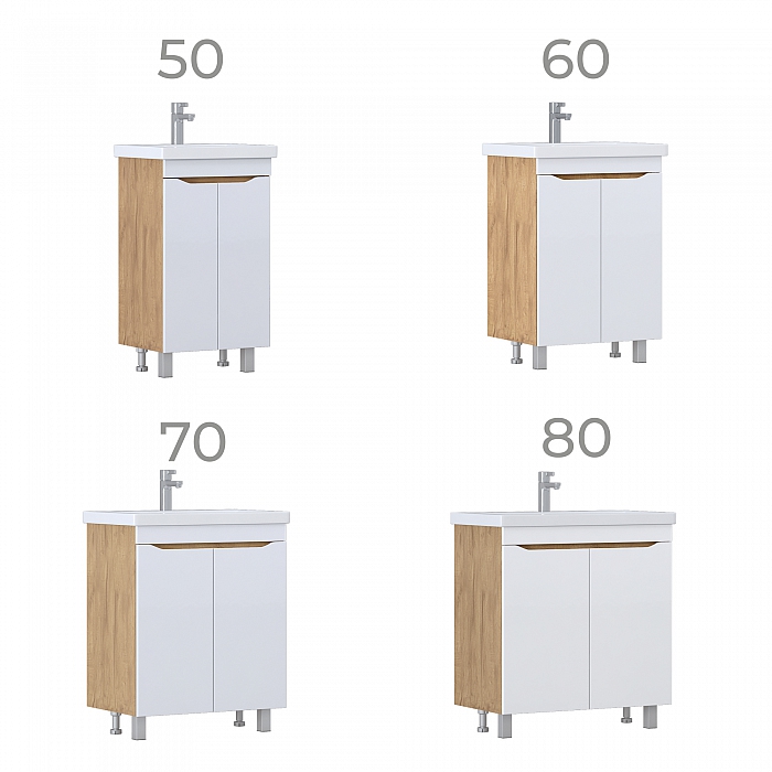 Тумба под раковину Грани 500-2-0 (Como) дуб золотой