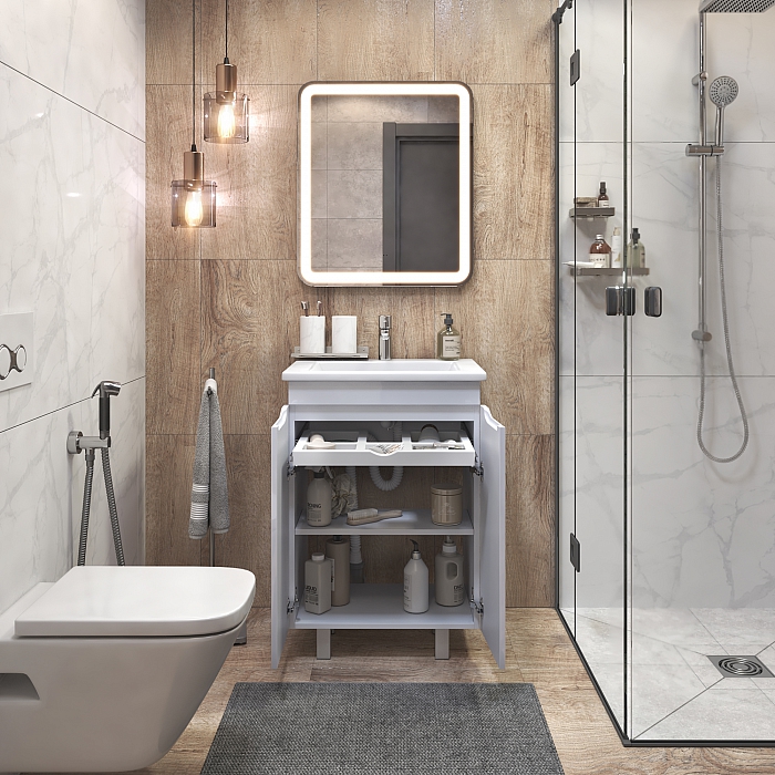 Тумба Grani 600 белая