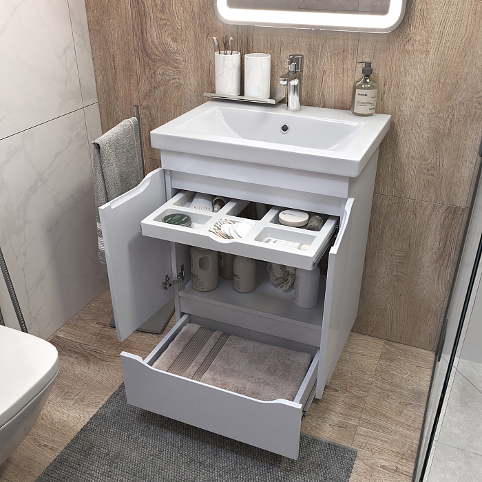 Тумба под раковину Grani 600-2-1 (Como)