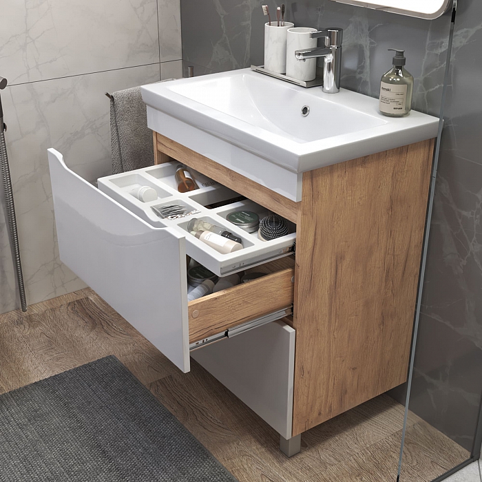 Тумба под раковину напольная/навесная Grani 700-0-2 (Como) дуб золотой