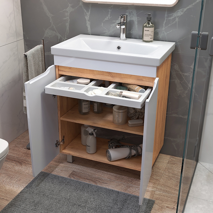 Тумба под раковину Грани 700-2-0 (Como) дуб золотой