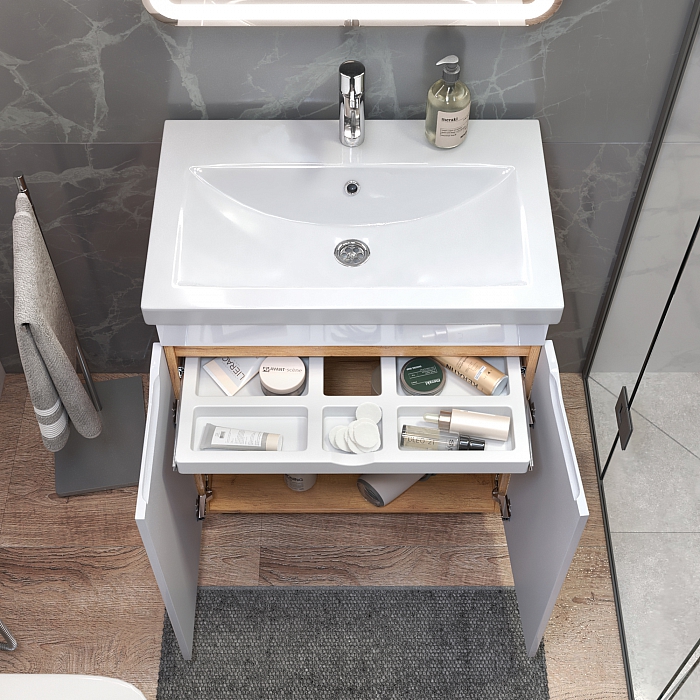 Тумба под раковину Грани 700-2-0 (Como) дуб золотой