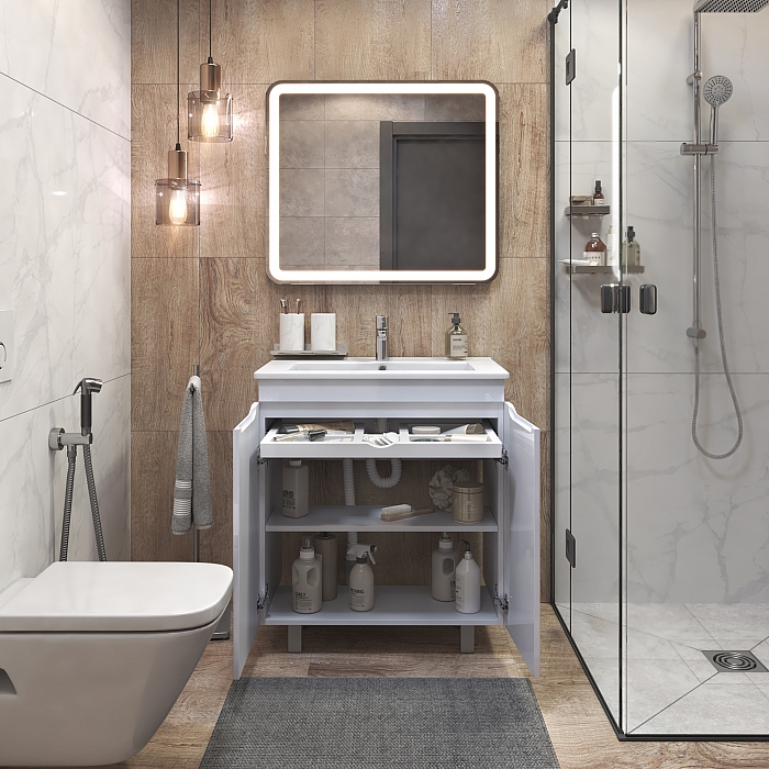 Тумба Grani 750 белая