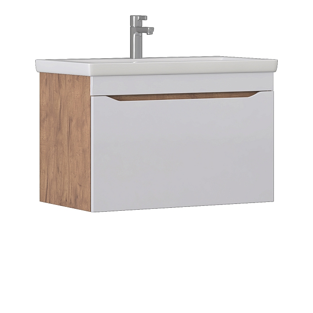 Тумба под раковину Грани 800-0-1 (Como) навесная дуб золотой