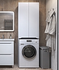 Шкаф комбинированный Grani 640 под стиральную машину белый