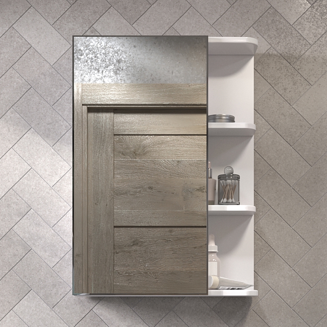 Шкаф навесной Nova 500 с зеркалом