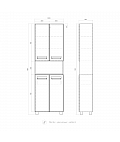 Шкаф Plaza 600