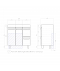 Тумба под раковину Plaza 800-2-2 (Миранда)