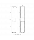 Шкаф Wave 300 дуб золотой