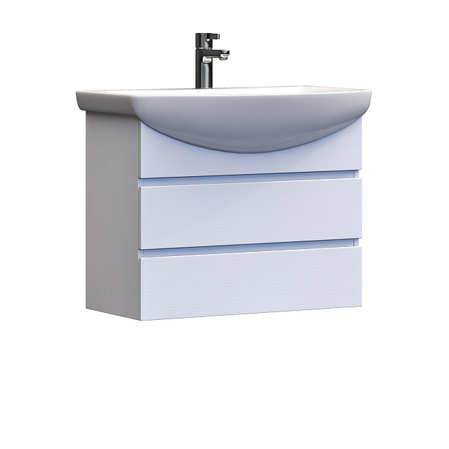 Тумба под раковину  Винг 700-0-2 (Балтика) навесная белый