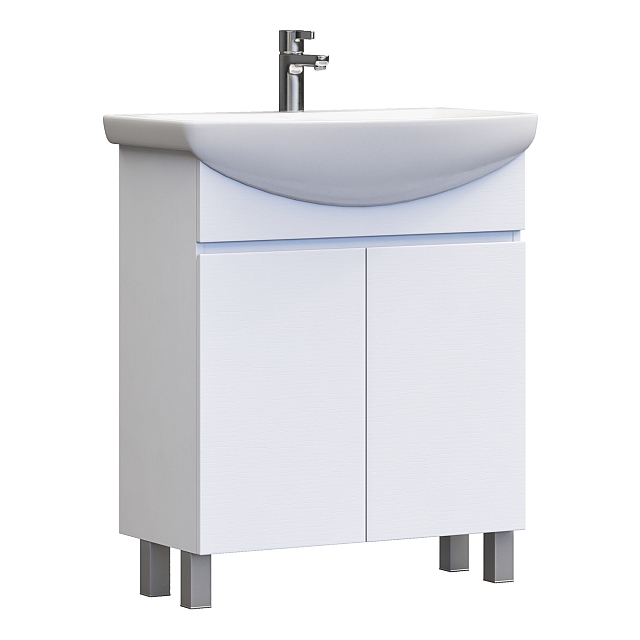 Тумба под раковину  Винг 700-2-0 (Балтика) белый