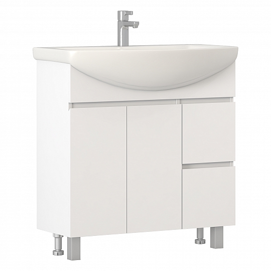 Тумба под раковину  Винг 800-2-2 (Балтика) белый