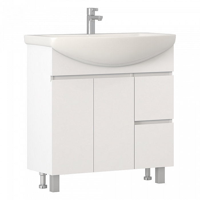 Тумба под раковину  Винг 800-2-2 (Балтика) белый