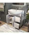 Тумба под раковину  Винг 800-2-2 (Балтика) белый