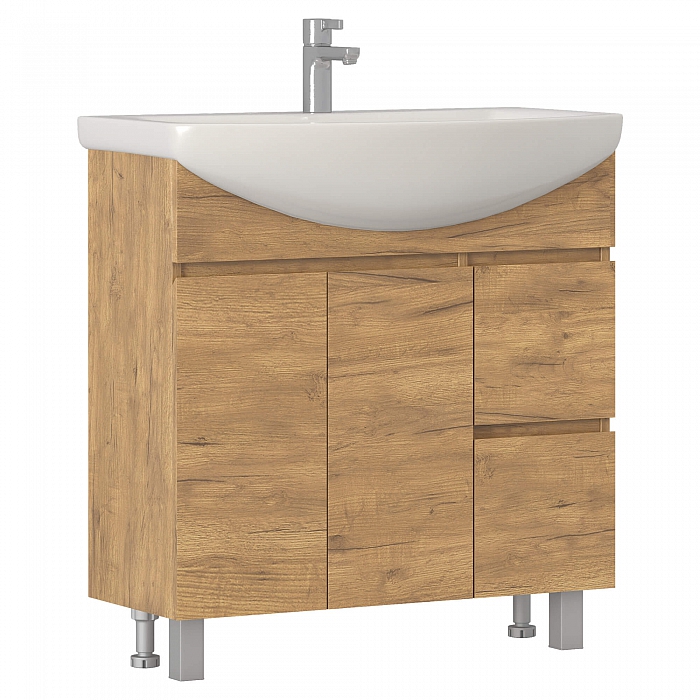 Тумба под раковину  Винг 800-2-2 (Балтика) дуб золотой